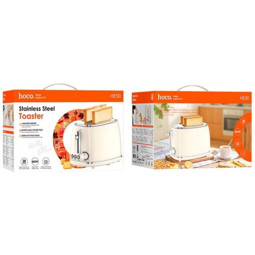 Hoco. opekač Retor toaster HE50 850W - bel Slike