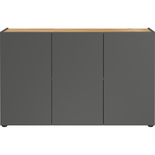 Germania Antracitno sivi ormarić u dekoru hrasta 120x76x34 cm Adrano – Cijene
