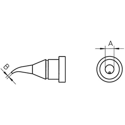Weller Spajkalna konica okrogle oblike\, upognjena LT-1X velikost konice 0.4 mm vsebuje 1 kos, (20394612) Slike