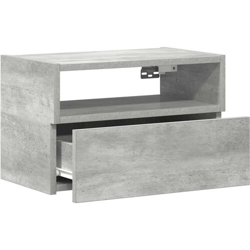  Zidni noćni ormarići 2 kom beton siva 45x26x28,5 cm Slike