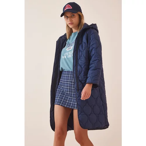 Happiness İstanbul Coat - Navy blue - Puffer