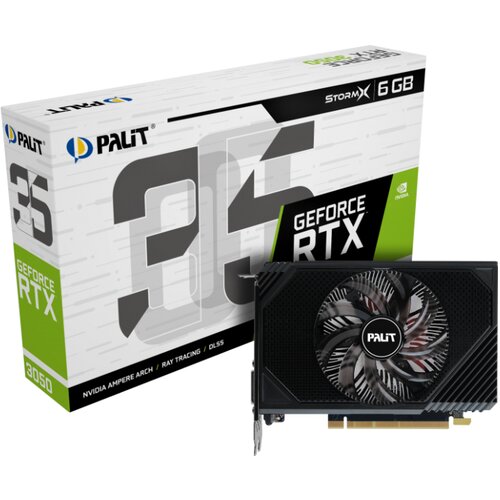 Palit Grafična kartica nVidia RTX3050-6GB StormX - 6GB GDDR6 (NE63050018JE-1070F), (21356341) Slike