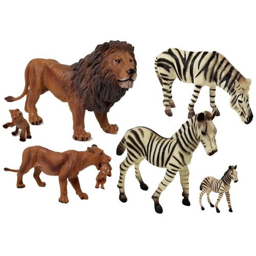  Set figurica zebre i lavovi 7 kom. Slike