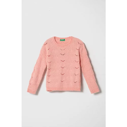United Colors Of Benetton Otroški pulover roza barva