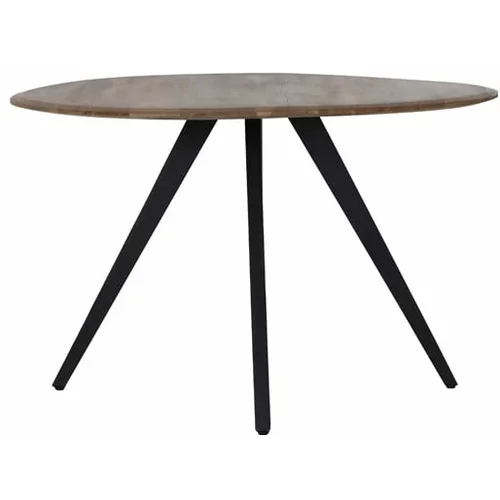 Light & Living Okrogla jedilna miza z mizno ploščo iz akacije v naravni barvi ø 120 cm Mimoso –