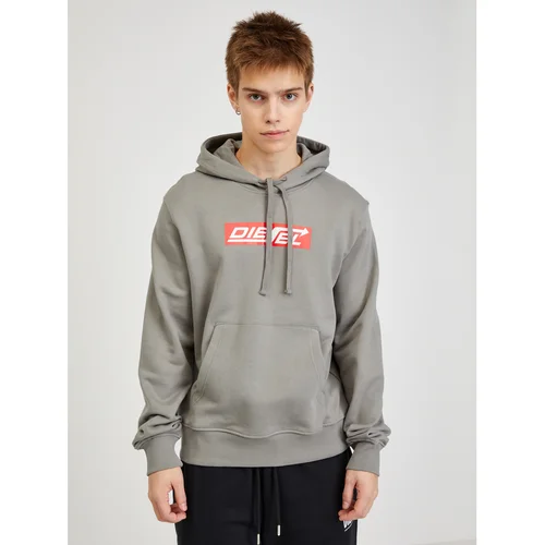 Diesel Green Mens Hoodie - Men