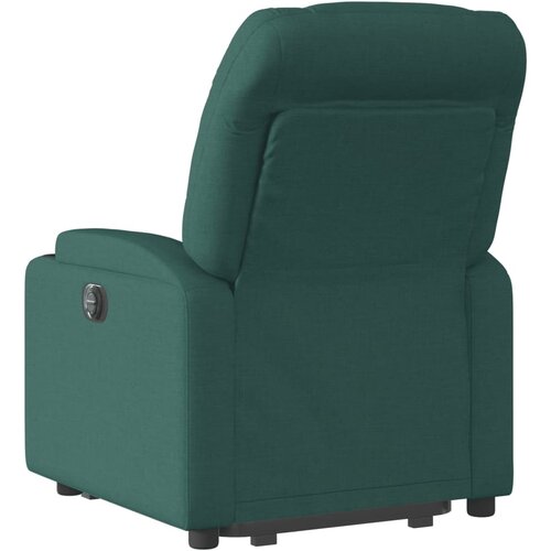  Naslonjač na podizanje od tkanine tamnozeleni Slike