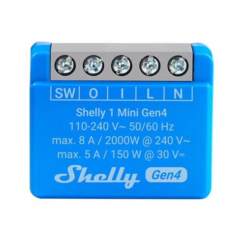Shelly 1 Mini Gen4 Smart switch 1P Blue Cijene