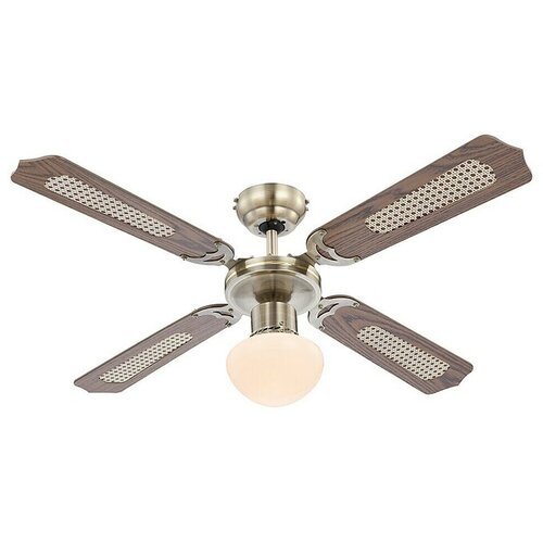 VOLTOMAT Stropni ventilator Panama (Medeninasta, Rjava, 106,6 cm, 60 W) productname.garantie.plussign BAUHAUS garancija 5 let Cene