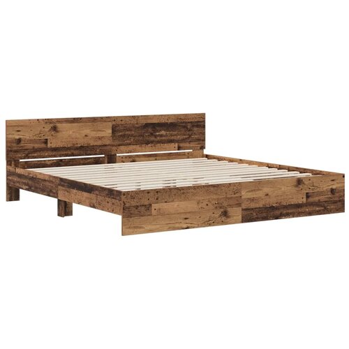  Okvir kreveta s uzglavljem Staro drvo 200 x 200 cm - Staro drvo 200 x 200 cm Slike