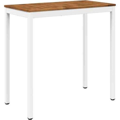 vidaXL Stol za bar u vrtu NAARDEN Prirodna i bijela - Prirodna i bijela 108 5 x 55 x 105 cm Cene