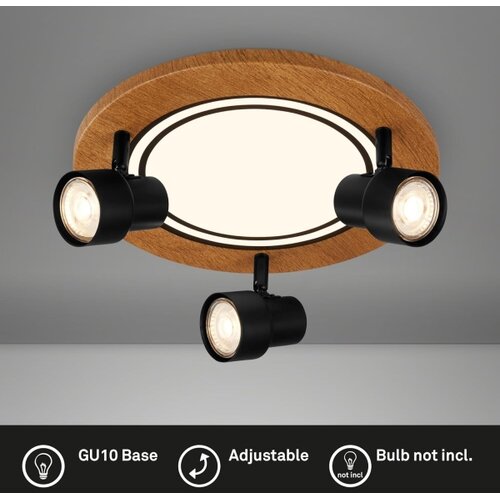 BRILO LED stropna svetiljka LED/12W/230V + 3xGU10/9W 3000K Slike