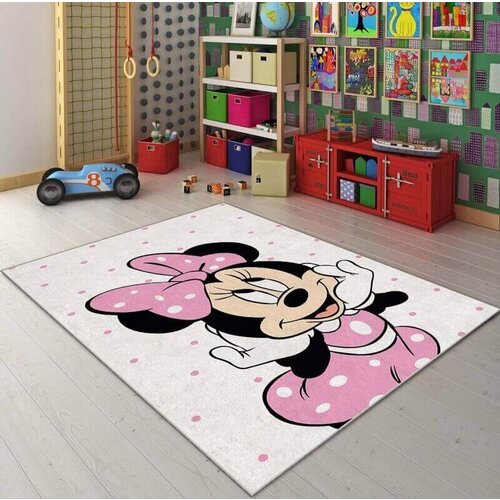  Dečiji tepih sa gumenom podlogom 140x220cm - Minnie bela, TG-2178 Cene