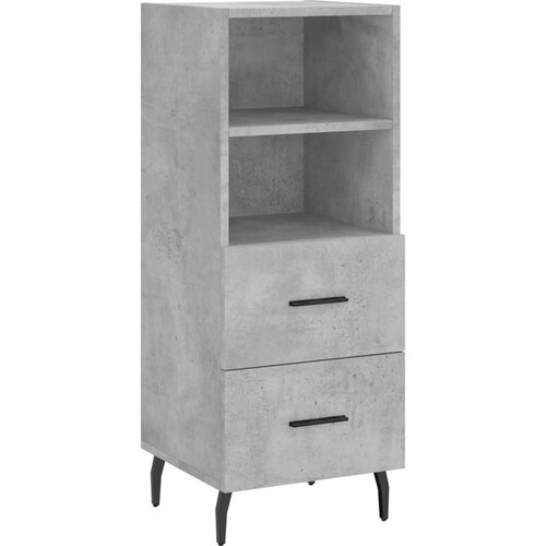 Maison Chic Komoda - Predalnik betonsko siva 34,5x34x90 cm inženirski les, (21721890) Slike