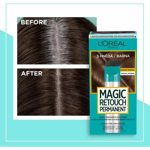L´Oréal Paris magic retouch permanent barva za lase za barvane lase 18 ml odtenek 4 dark brown