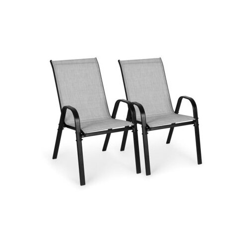 Set od 2 baštenske stolice light gray Cene