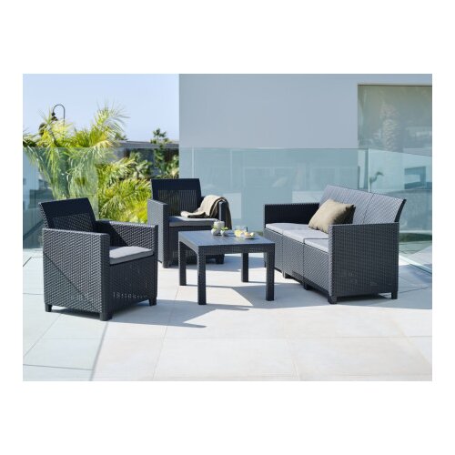 Lounge garnitura Molde 5 os. siva ( 3700124 ) Slike
