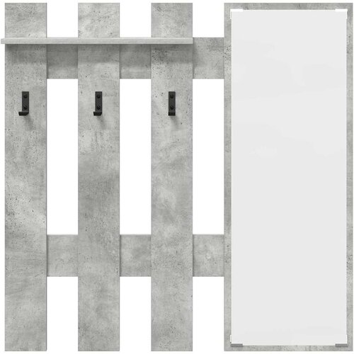  Vje&amp;scaron;alica za kapute na zidu Betonski sivi 100 x 10 x 100 cm Slike