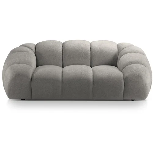 Micadoni Home Svijetlo siva baršunasti sofa 214 cm Diana –