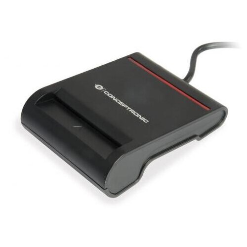 Conceptronic SCR01B čitač pametnih kartica USB USB 2.0 Crno Slike
