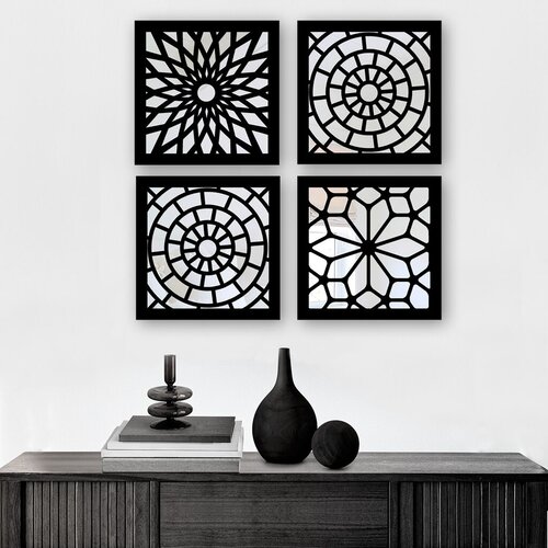 Wallity Set ogledala SYH7436502136122, crna Cijene