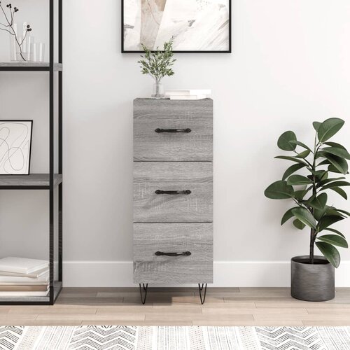 vidaXL Komoda boja hrasta sonome 34 5x34x90 cm od konstruiranog drva Cijene