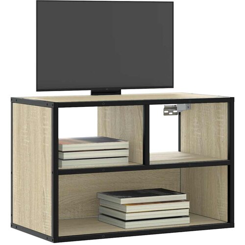 TV ormarić boja hrasta 60x31x39,5 cm konstruirano drvo i metal Cijene