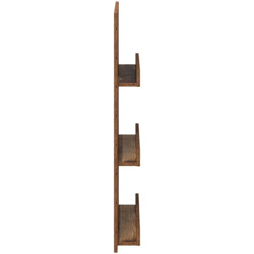  Polica za časopise s policom Staro drvo 51 x 11 x 102 cm Slike