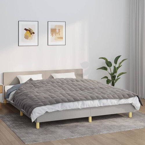 VidaXL Obtežena odeja siva 155x220 cm 11 kg blago Slike