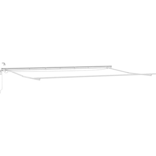  Automatska sklopiva tenda s LED antracit i bijela 600x300 cm Slike