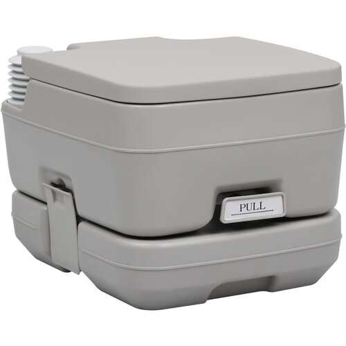vidaXL Prenosno stranišče za kamping sivo 10+10 L, (20722851) Cene