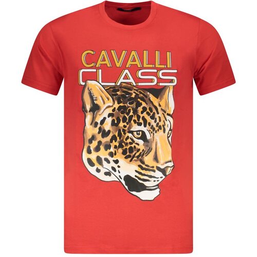 Cavalli Class Mu&amp;scaron;ka Majica Kratkih Rukava Crvena Slike