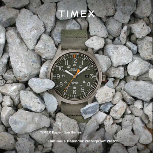 Timex Mu&scaron;ki sat Expedition TW4B14000, 50m, Maslinasti Cene