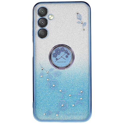 INORCO Za Samsung Galaxy A24 4G TPU ovitek s cvetličnim vzorcem z gradientnimi ble&amp;scaron;čicami, ovitek s stojalom za telefon, (22035443) Slike