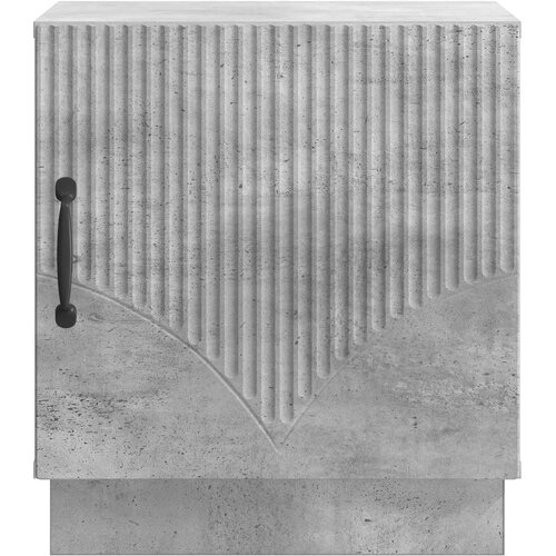  Noćni ormarić Betonska siva 43 x 34,5 x 47 cm Konstruirano drvo Slike