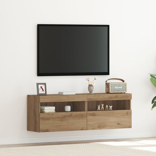 vidaXL TV omara Artisan Oak Inženirski les 2 Police TV omara Cene