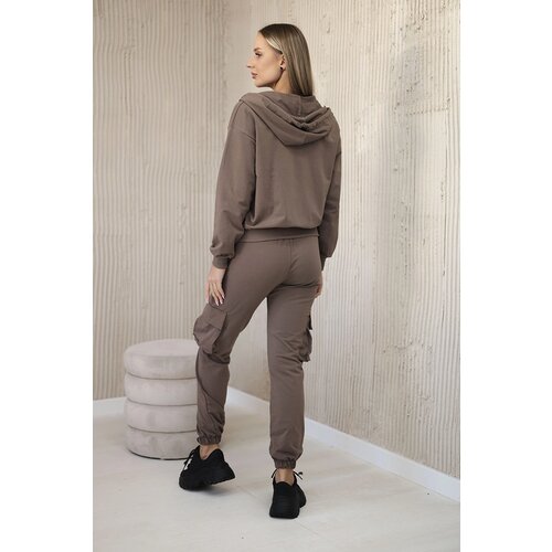 Kesi Set 3in1 sweatshirt + top + mocha pants Slike