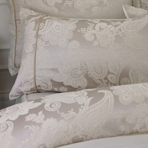 Catherine Lansfield Svjetlo smeđa posteljina za bračni krevet/za produženi krevet od jacquarda 230x220 cm Opulent Jacquard &amp;ndash; Slike