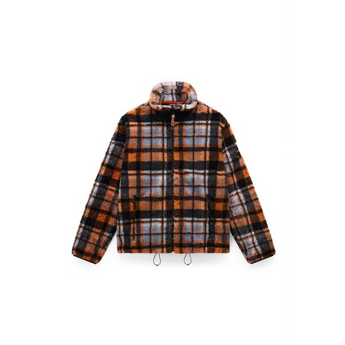 Napapijri Flis jakna &amp;#039;T-Montepiana&amp;#039; plava / morsko plava / moka smeđa / narančasta Slike