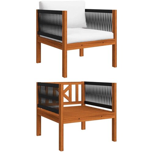  Stolica od masivnog bagremovog drva s jastucima Cijene