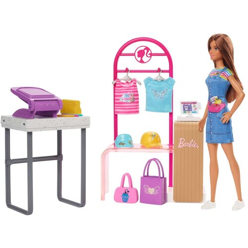 Mattel Barbie Boutique Creation Set z Lutko Manekenko in Dodatki, Ve?barvno, (21582556) Cene