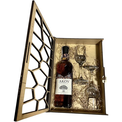 Akov &Scaron;ljiva Gift Box 2 ča&scaron;e - model saće Cene
