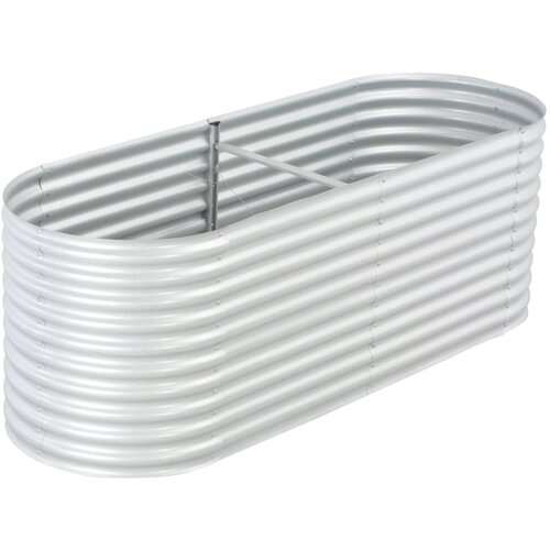  Visoka greda 240x80x81 cm pocinkano jeklo srebrna, (20759006) Cene