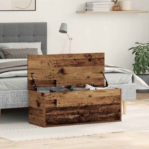  Kutija za spremanje s pohranom Staro drvo 90 x 35 x 35 cm Cijene