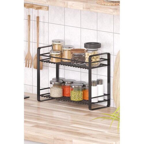 Hanah home kuhinjska polica Dh Organizer, 33 cm, crna Cene