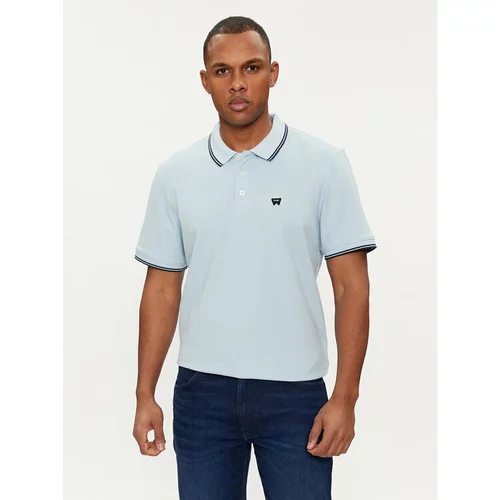 Wrangler Polo majica 112353030 Modra Regular Fit