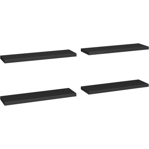 Maison Chic 4 kosi Stenske Police - Viseče police črne 90x23,5x3,8 cm MDF, (21758809) Slike