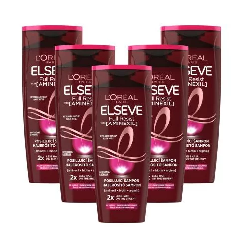 L'Oréal Paris Elseve Full Resist Aminexil Strengthening Shampoo Set 5x šampon 400 ml za ženske