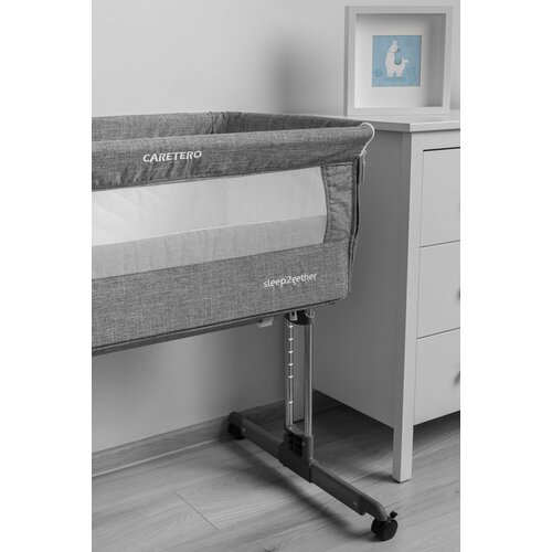 CARETERO obposteljna posteljica Sleep2gether &amp;ndash; siva Slike