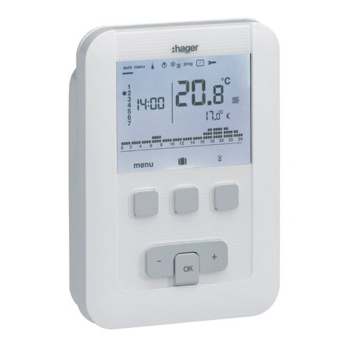 HAGER Termostat digitalni sedmični EK520 Slike